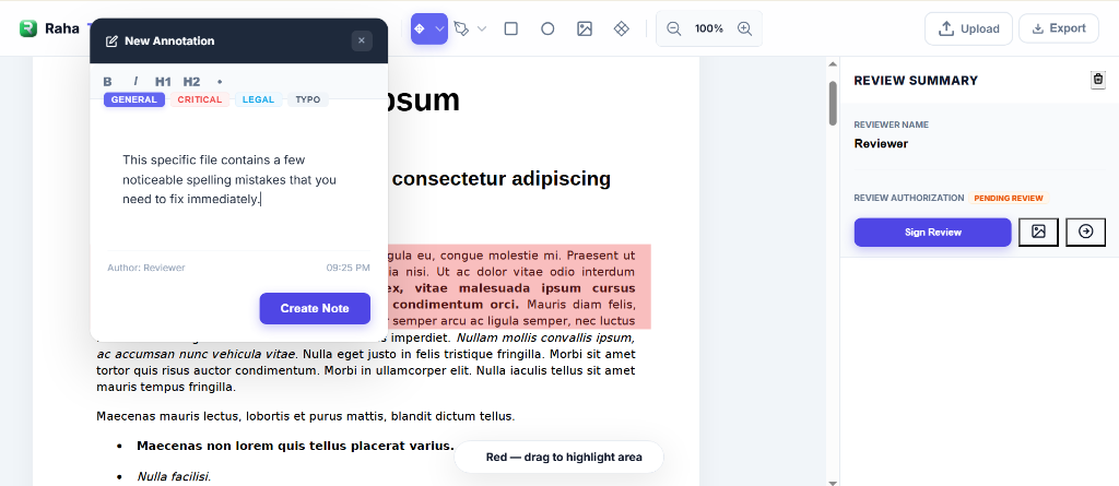 Sticky Note Annotation