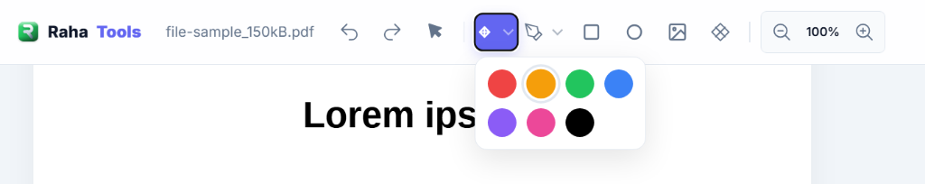 Color Picker Toolbar