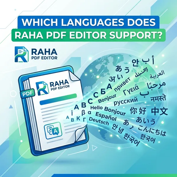 Which Languages Does Raha PDF Editor Support Thumbnail