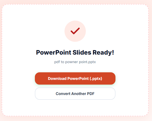 High-Fidelity PowerPoint Output