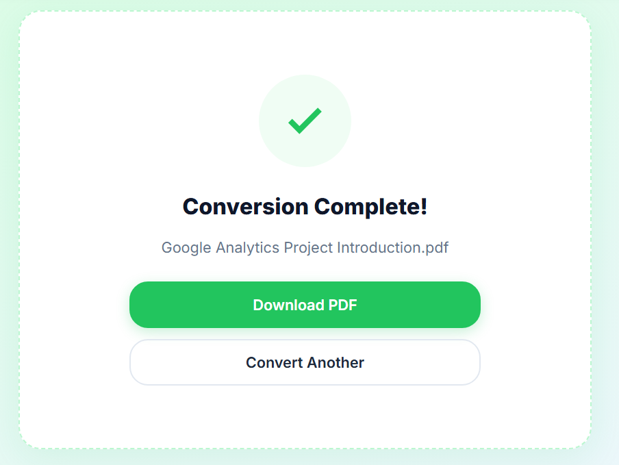 High-Fidelity PDF Output